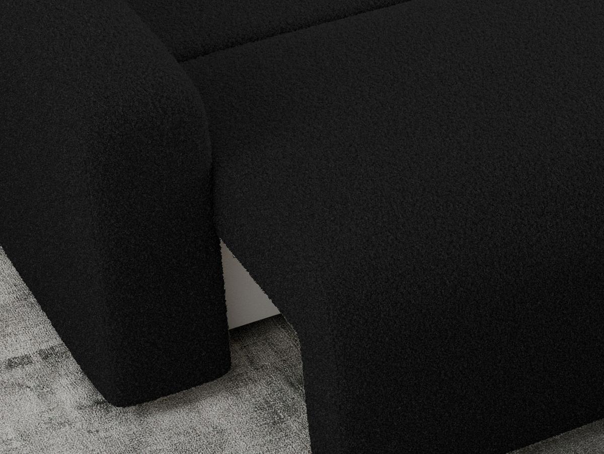 ECKSOFA ARGOS Schwarz Boucle - Schwarz, Kunststoff/Textil (245/150cm) - MKS