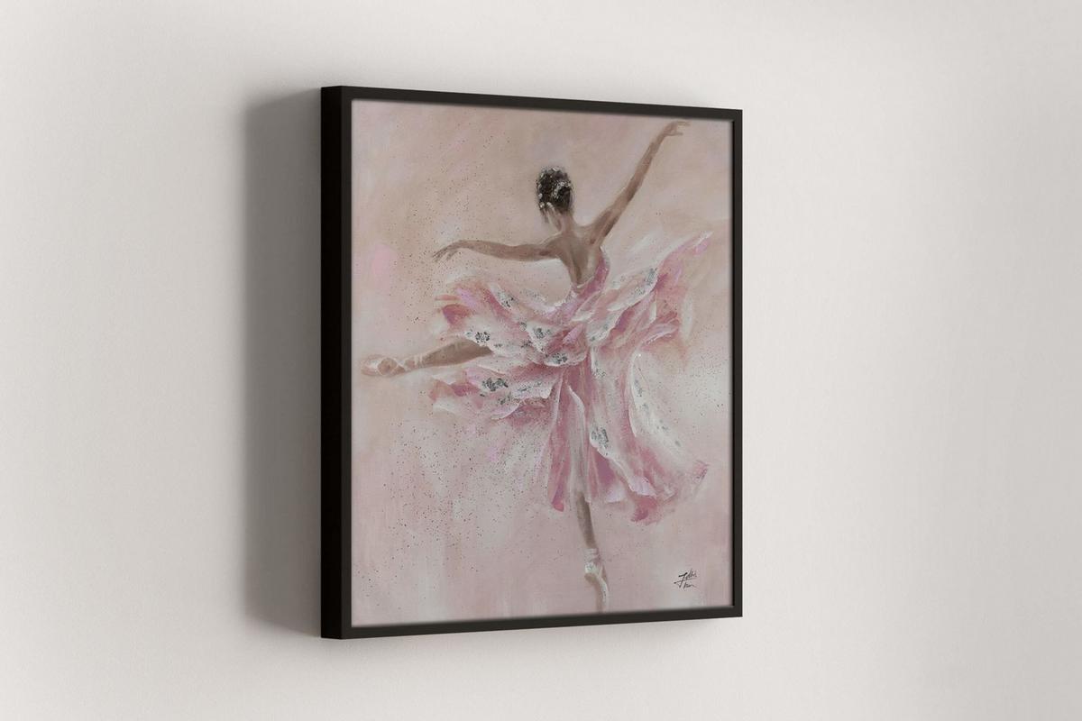 ACRYLBILD HANDGEMALT 80/80 cm - Pink, Holz/Textil (80/80cm) - KUNSTLOFT