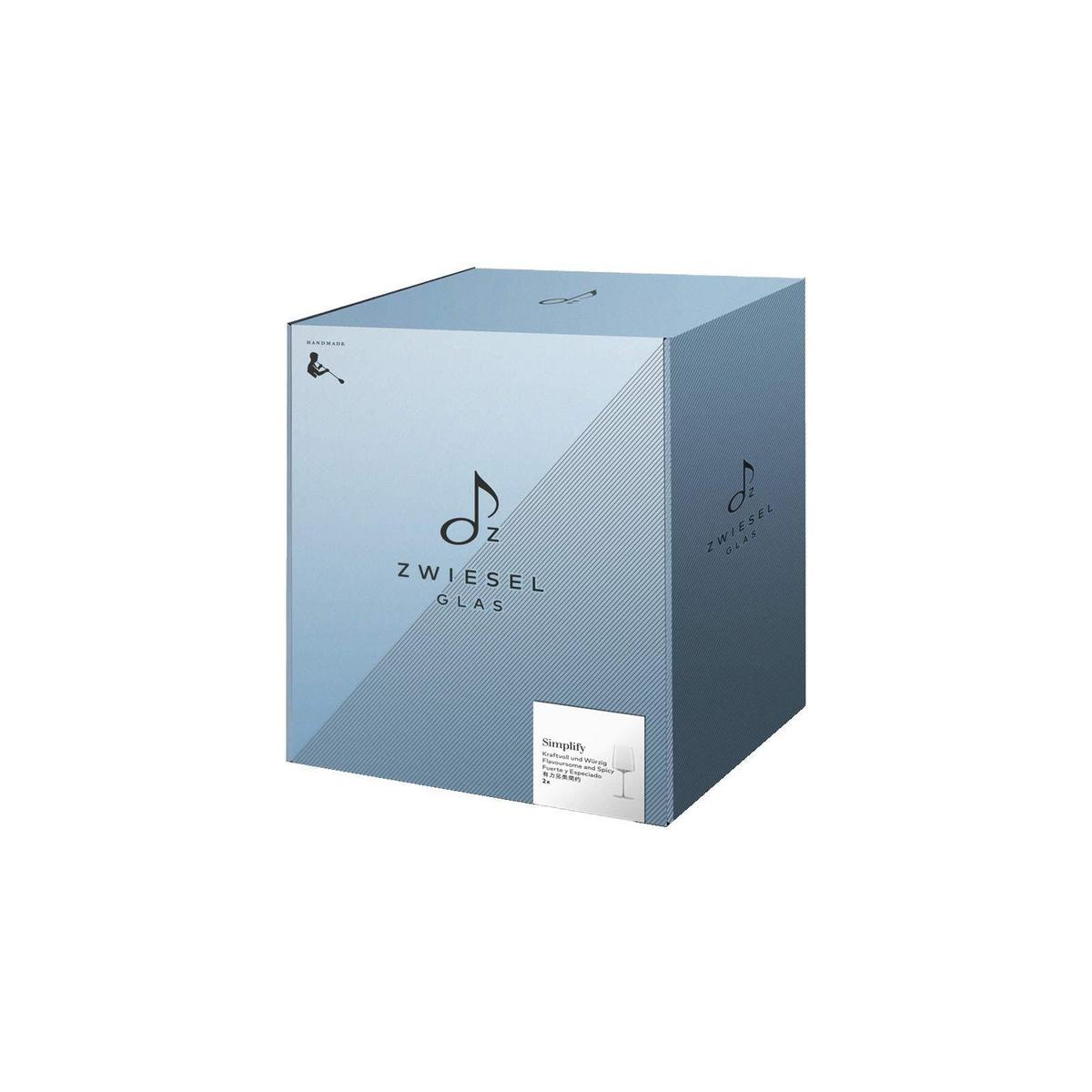 WEINGLÄSER KRAFTVOLL & WÜRZIG Simplify transparent 689 ml 2er Set - Transparent, Glas (0.689L) - Zwiesel Glas