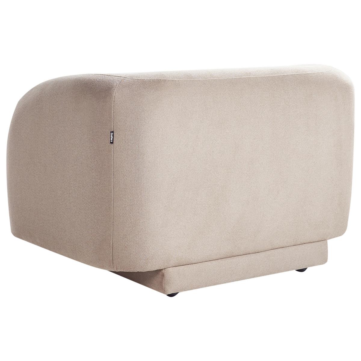 SESSEL Taupe Skjanes - Taupe, Textil (102/69/81cm) - Beliani
