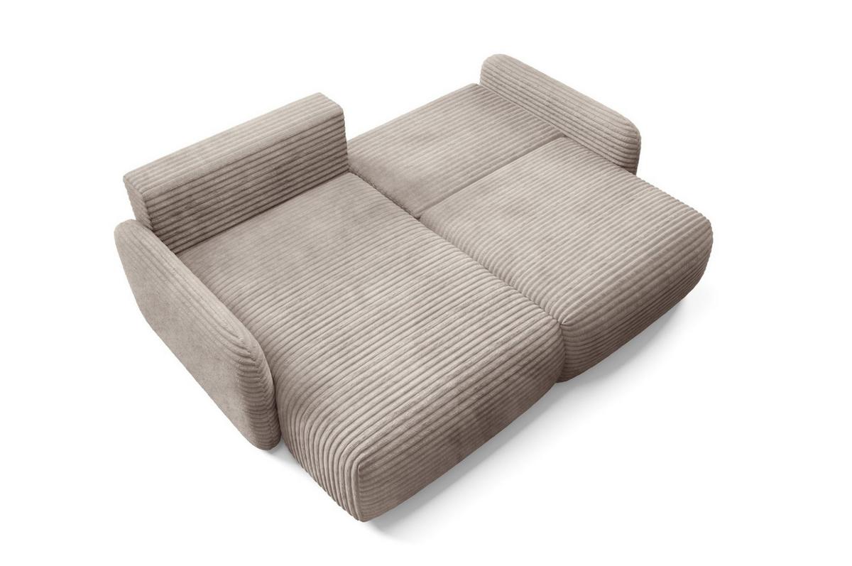 ECKSOFA Simone Mit Schlaffunktion - Braun, Holzwerkstoff/Textil (240/165cm) - Fun Möbel