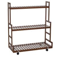 PFLANZENREGAL Braun - Braun, Holz (90/105/38cm) - MCW