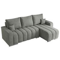 ECKSOFA KIRASSO L Grau Stukture - Grau, Textil (245/147cm) - MKS