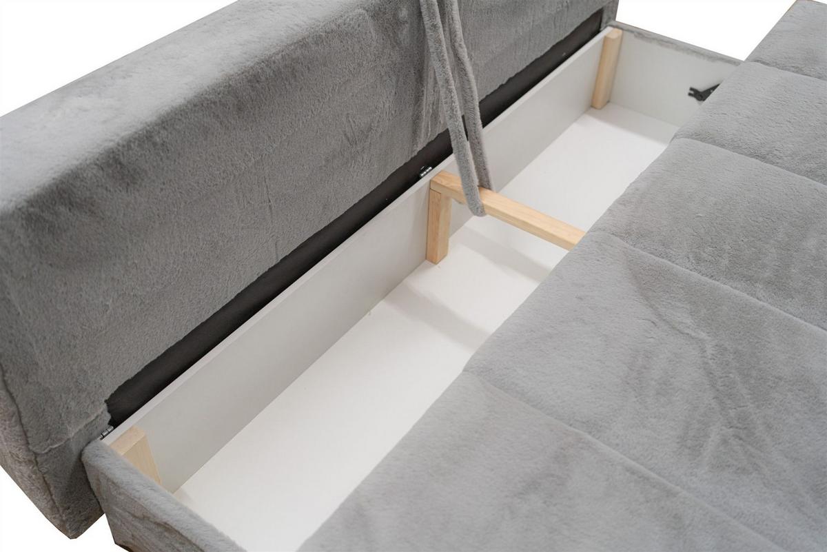 SCHLAFSOFA Anzia - Taupe, Holzwerkstoff/Textil (205/97/85cm) - Fun Möbel