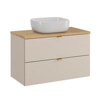 WASCHTISCH 80.6cm Azel Kaschmir - Beige, Holzwerkstoff (80.6/52/46cm) - Petits-meubles