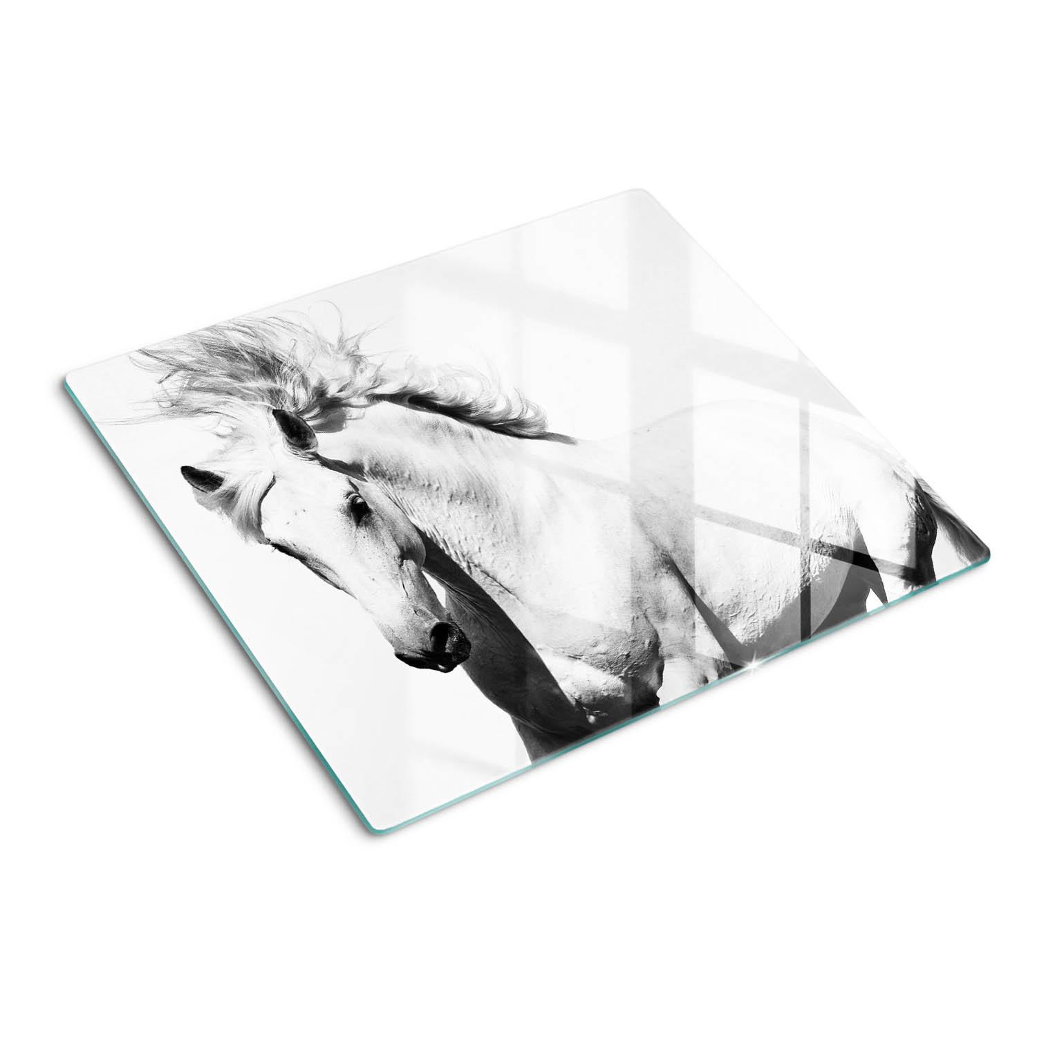 GLASPLATTE 60x52 cm Schimmel - Weiß, Glas (60/52cm) - TULUP