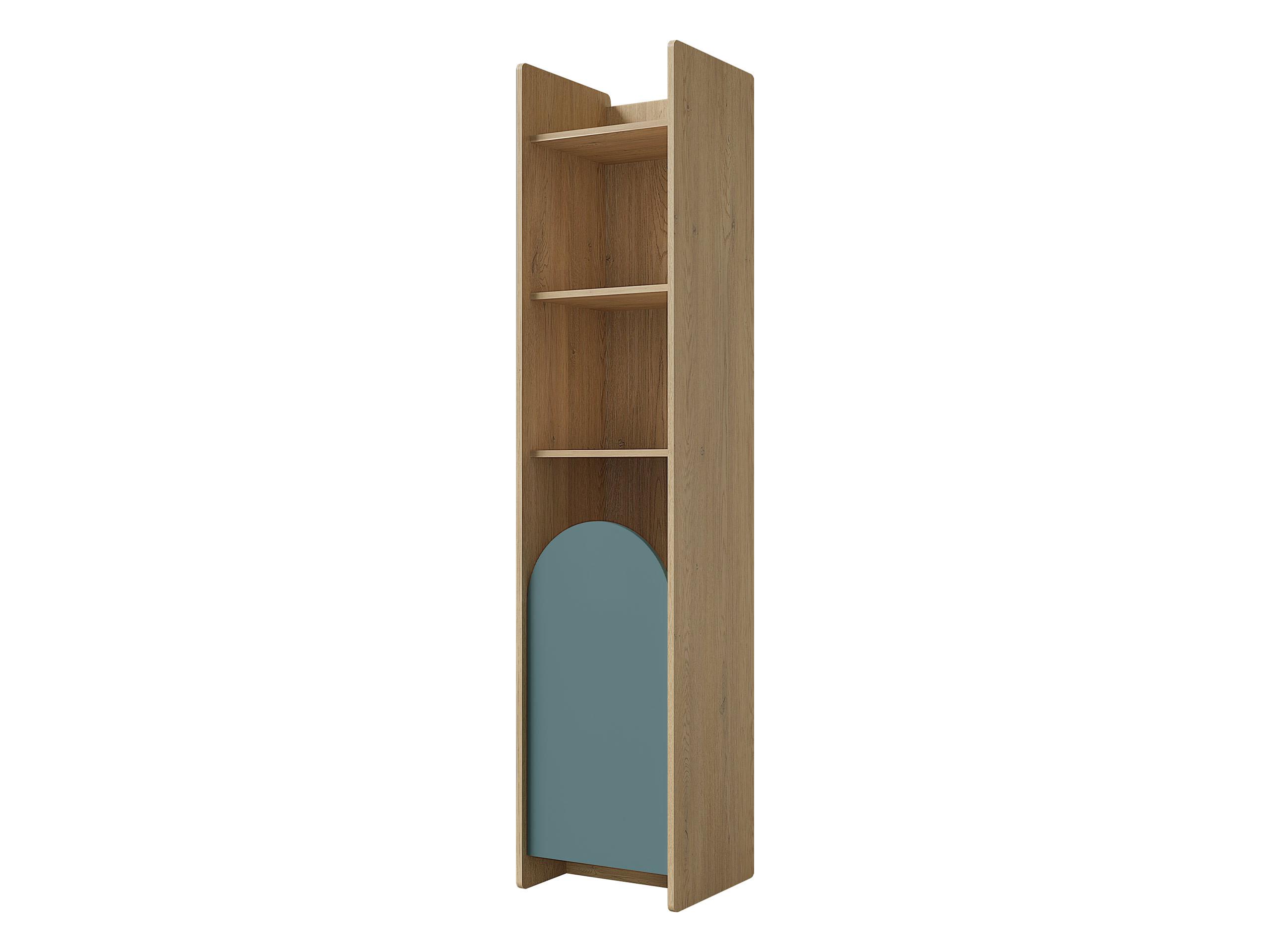KINDERREGAL Lexi 1D 03 L / P, Seite: Links - Blau/Eichefarben, Holzwerkstoff (44/198/40cm) - MIRJAN24