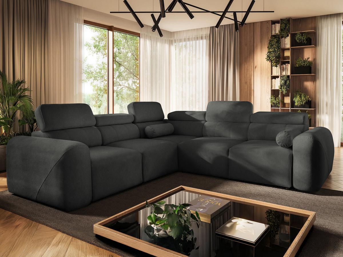 ECKSCHLAFSOFA Volare III, Seite: Links - Anthrazit, Holz/Textil (273/272cm) - MIRJAN24