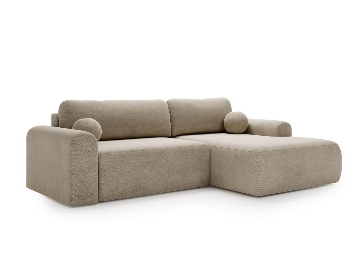 ECKSOFA Savana Beige Links - Beige, Holz/Textil (257/177cm) - Graingold