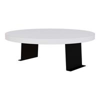 SOFATABLETT Kuleskyd - Weiß, Holzwerkstoff/Metall (34/13.5/34cm) - [en.casa]