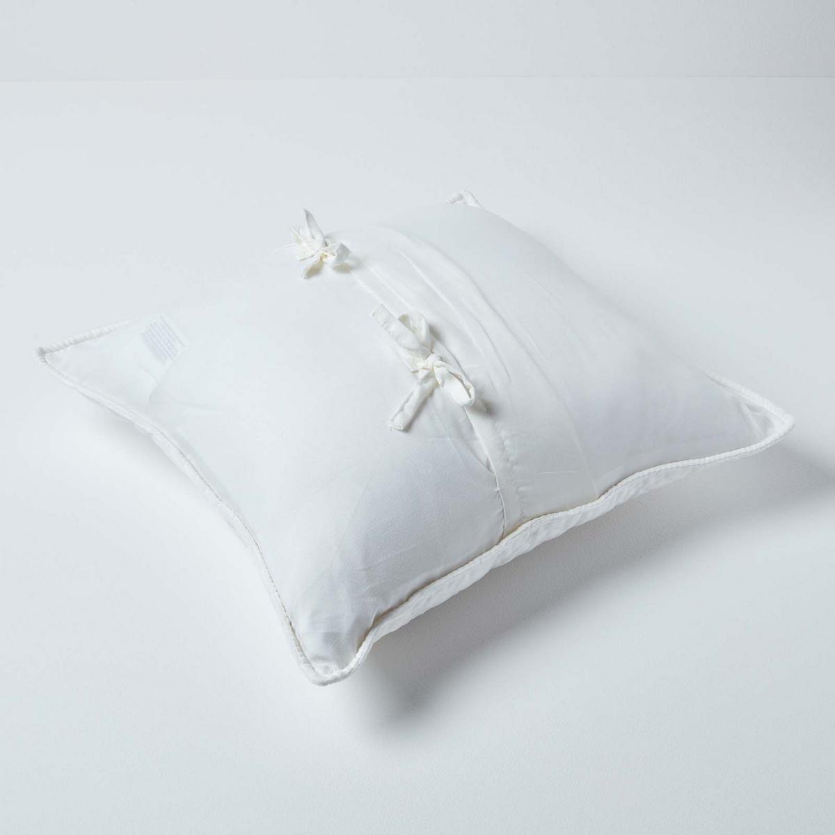 KISSENHÜLLE Samt gesteppt, Paragon Diamond 45/45 cm - Creme, Textil (45/45cm) - Homescapes