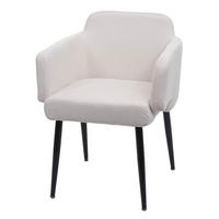 ESSZIMMERSTUHL Cremeweiß - Creme/Weiß, Textil (57/77/56cm) - MCW