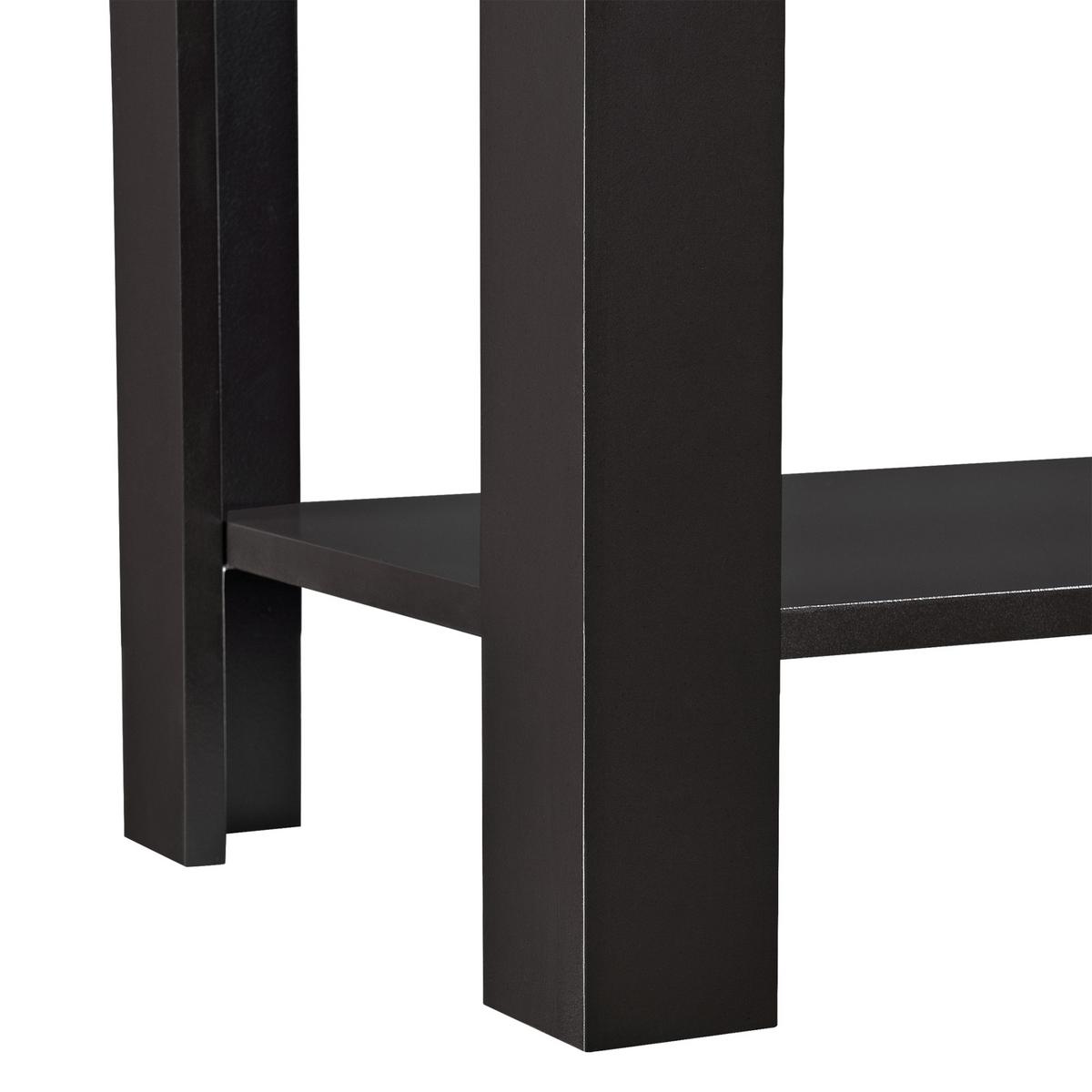 BEISTELLTISCH Chur - Dunkelbraun, Holzwerkstoff (30/60/62cm) - [en.casa]