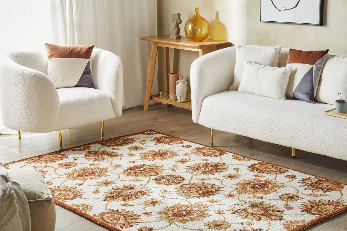VINTAGE-TEPPICH Ezine 230/160 cm - Beige, Textil (160/230cm) - Beliani