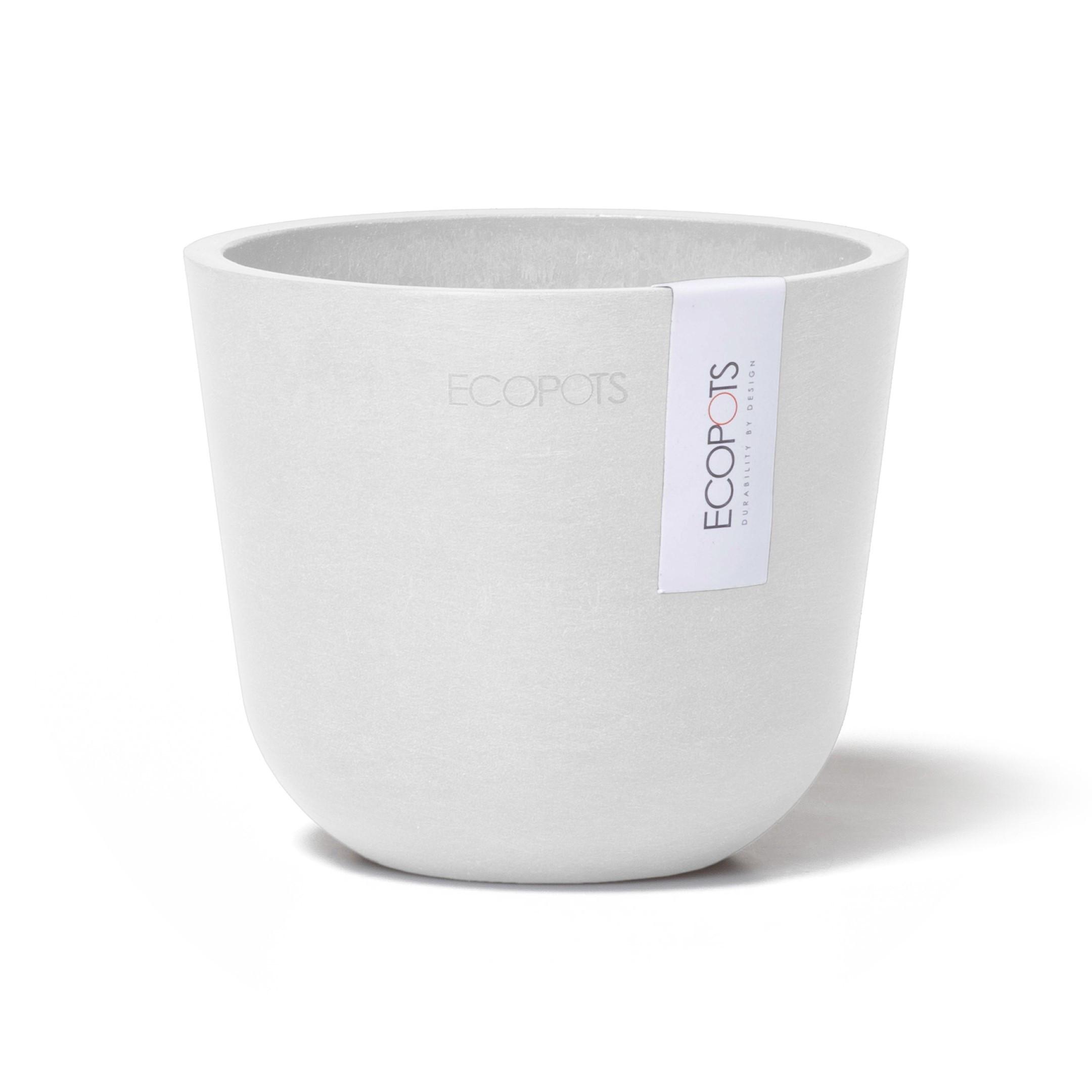 BLUMENTOPF Oslo Mini 11,4/9,5 cm Weiß - Weiß, Kunststoff (11.4/9.5cm) - Ecopots