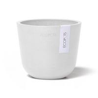 BLUMENTOPF Oslo Mini 11,4/9,5 cm Weiß - Weiß, Kunststoff (11.4/9.5cm) - Ecopots