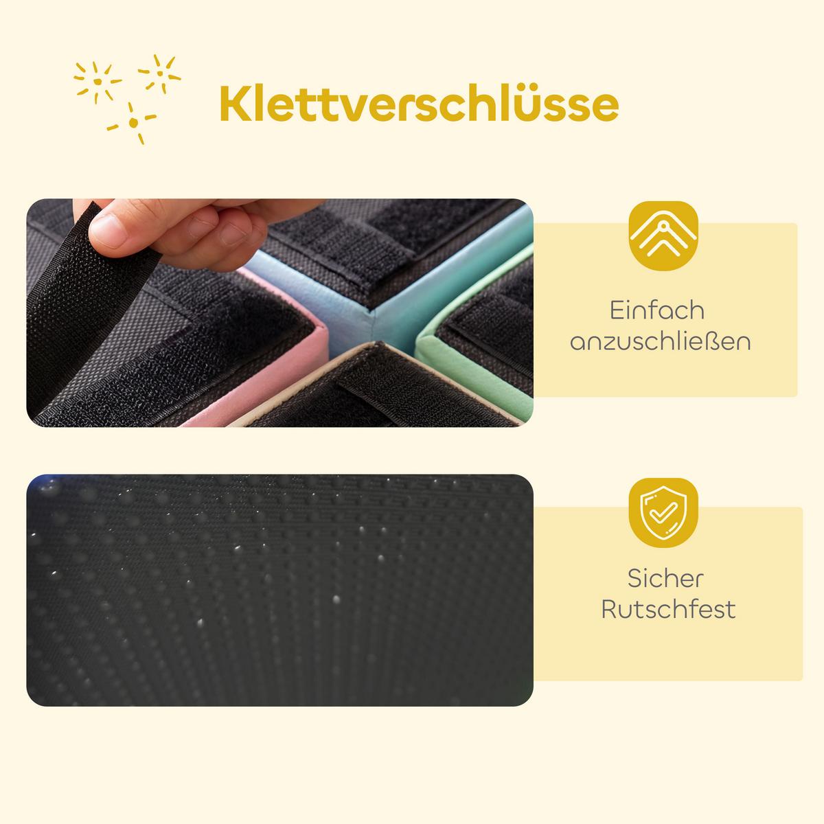 SOFTBAUSTEINE PU EPE Mehrfarbig - Multicolor, Kunststoff (150/150cm) - AIYAPLAY