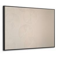 LEINWAND Bilder mit Rahmen - Japandi - Beige - Modern - 100x70 - Ecru, Textil (100/70cm) - MuchoWow