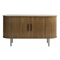 SIDEBOARD Gativel Räuchereiche - Alteiche/Schwarz, Holzwerkstoff/Kunststoff (140/76/45cm) - Selsey
