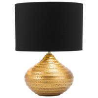 TISCHLAMPE Kuban 32/32/42 cm - Goldfarben, Keramik (32/32/42cm) - Beliani