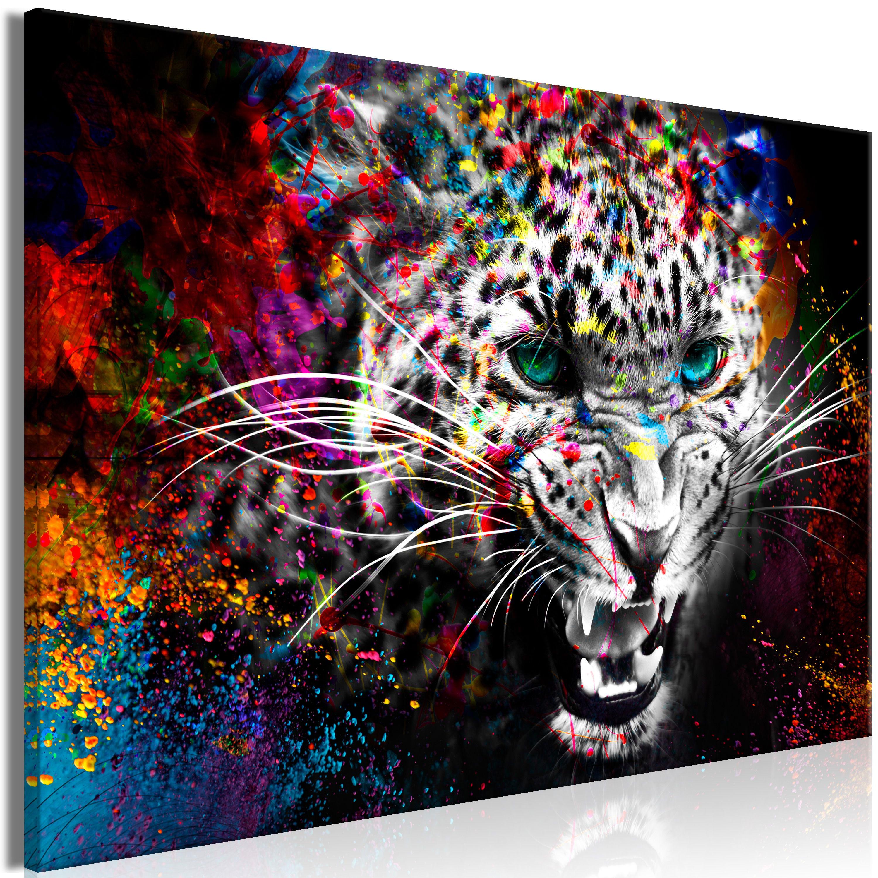 KUNSTDRUCK Bunt 60/40 cm - Multicolor, Textil (60/40cm) - KUNSTLOFT