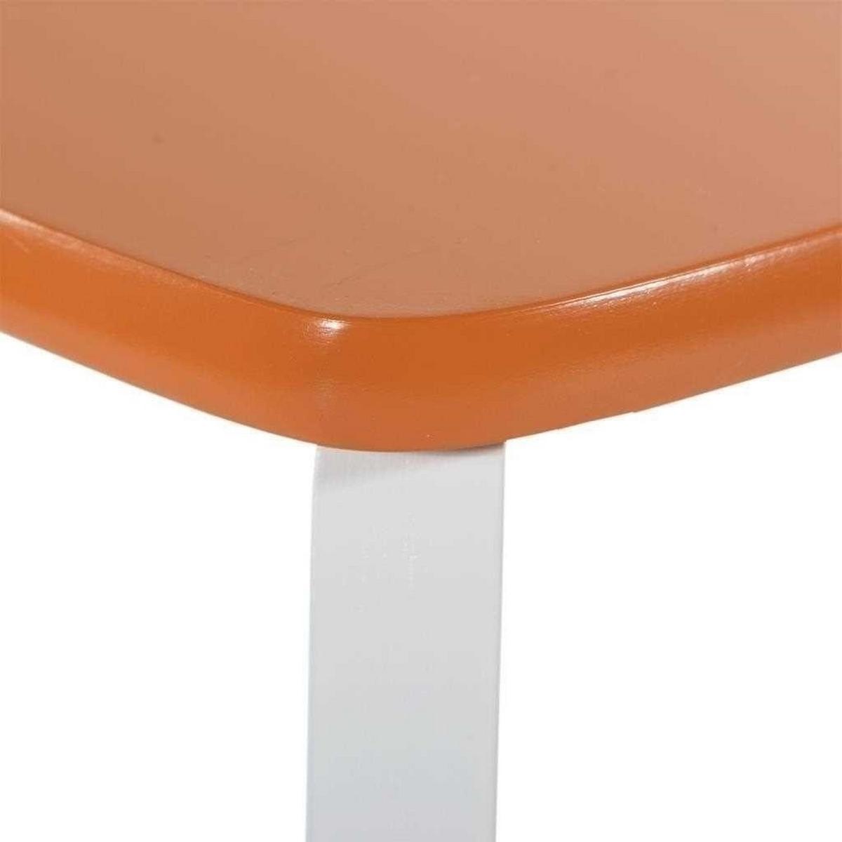 HOCKER und TISCH, 96x48x42cm, 3-tlg. - Orange, Holzwerkstoff (96/42/48cm) - Wanderlust