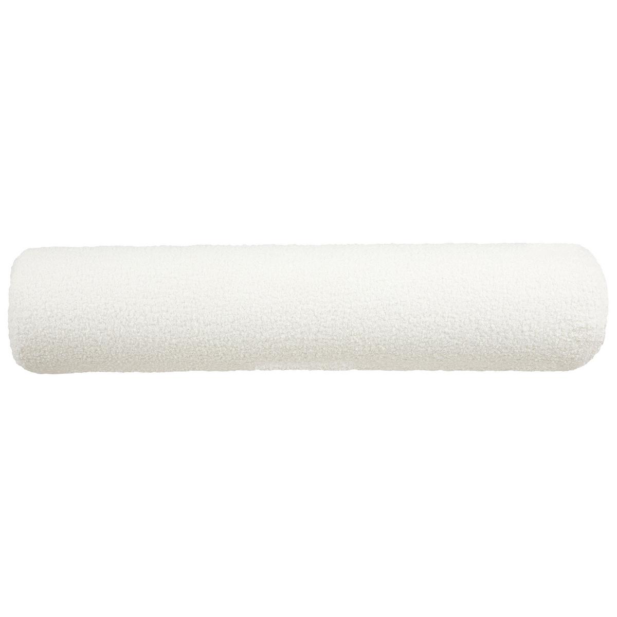 CHAISELONGUE Bouclé Weiß Chinon - Schwarz/Weiß, Textil (178/41/73cm) - Beliani