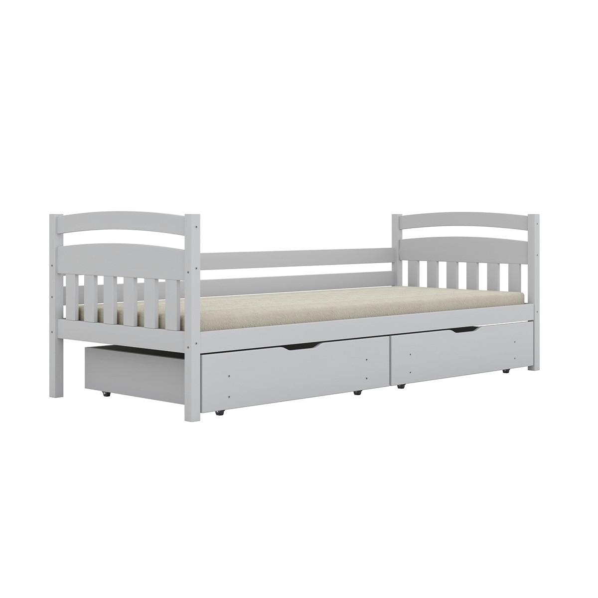 BETT 90/200 Tosia Weiß - Weiß, Holz (90/200cm) - Petits-meubles