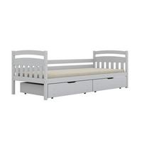 BETT 90/200 Tosia Weiß - Weiß, Holz (90/200cm) - Petits-meubles