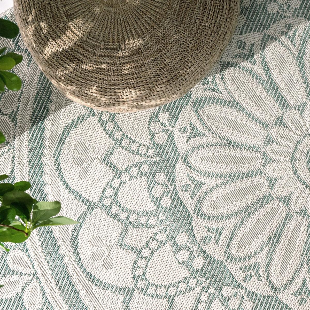 OUTDOORTEPPICH Marokkanisch Türkis 120 x 160 cm - Türkis, Kunststoff (120/160cm) - TT Home