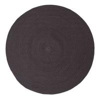TEPPICH Spirale geflochten rund 150 cm - Schwarz, Textil (150/150cm) - Homescapes