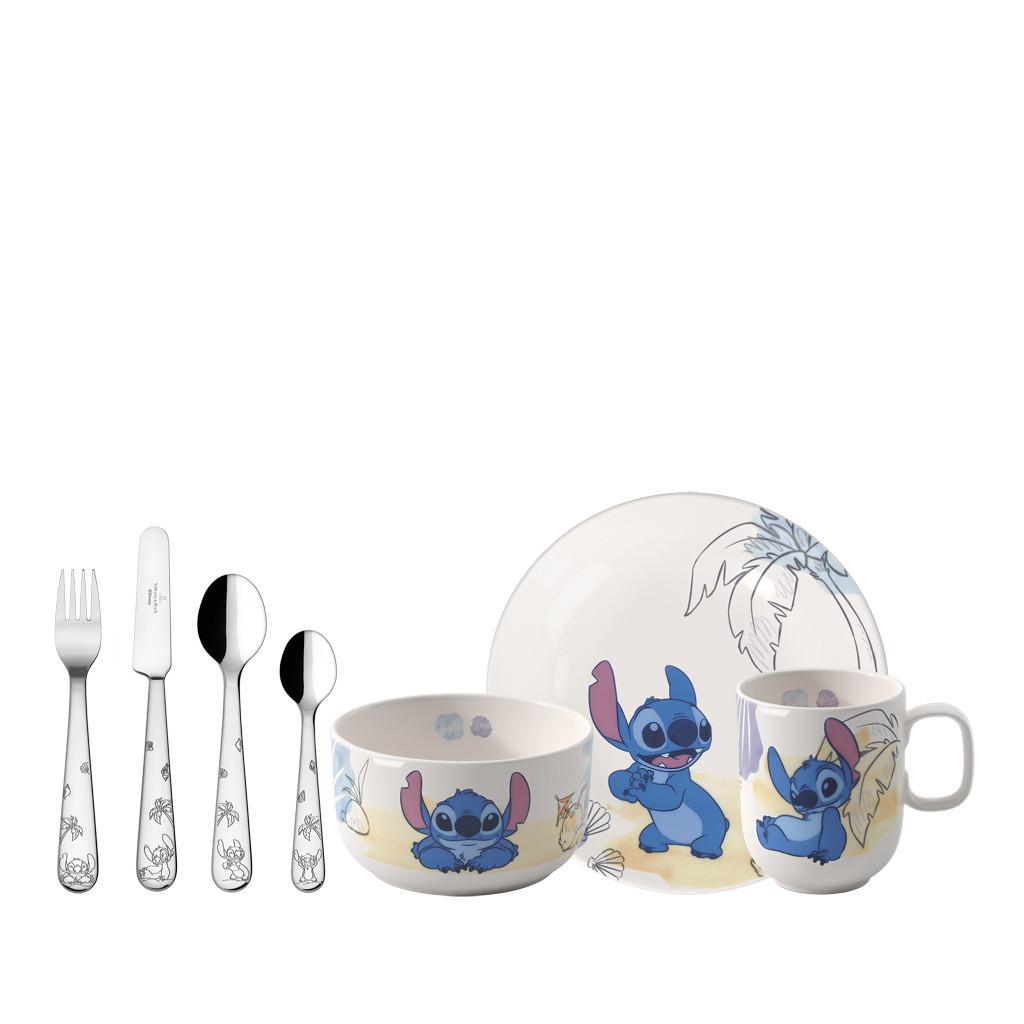 KINDERGESCHIRR-SET Disney Stitch bunt 7-tlg. - Multicolor, Keramik/Metall (13.3/23.2/26.6cm) - Villeroy & Boch