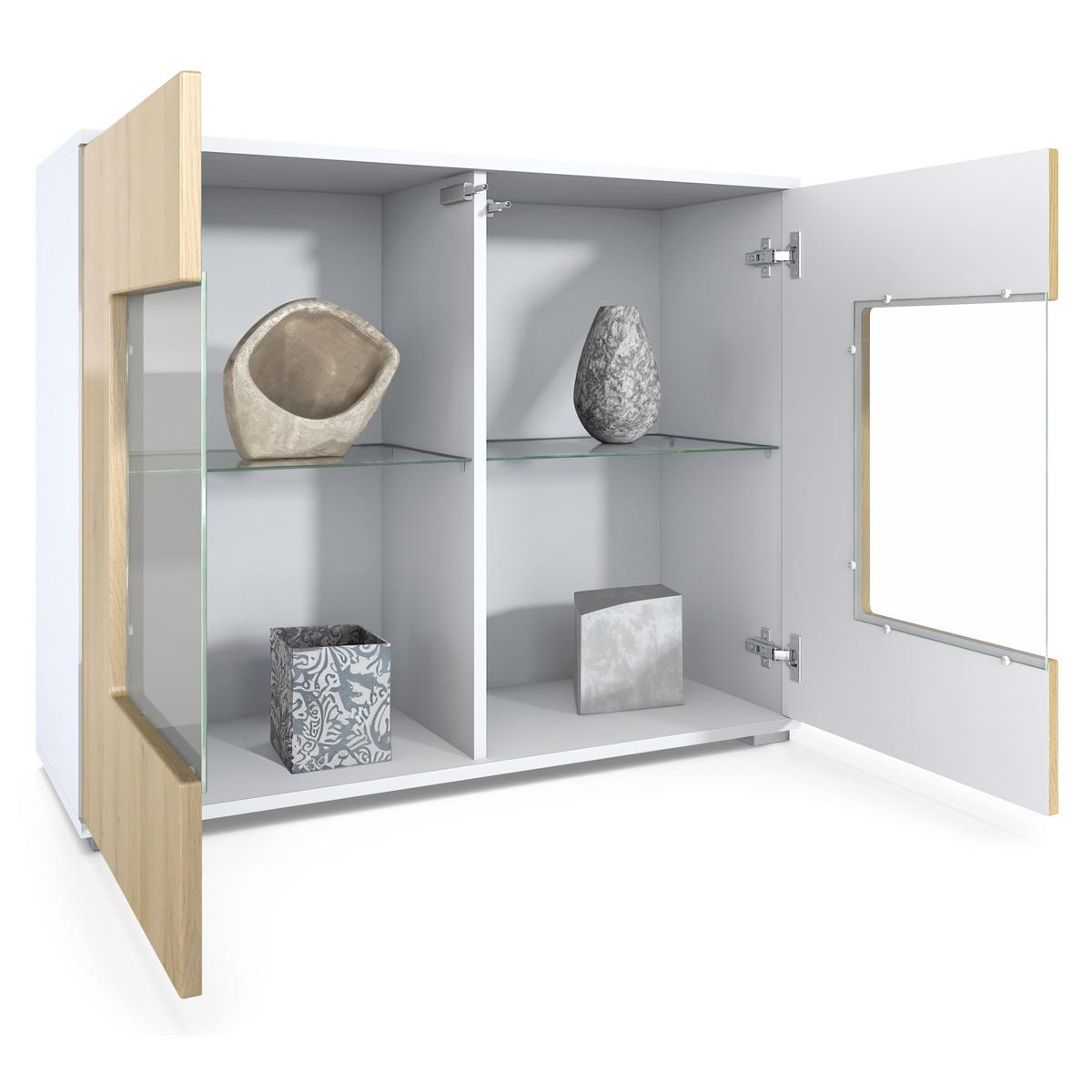 KOMMODE Grömitz Eiche Natur - Eichefarben, Holzwerkstoff (92.5/75.5/35cm) - Vladon