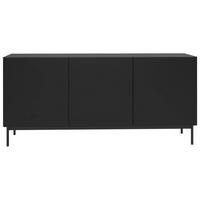 TV-BOARD Olio hoch SCHWARZ 160 CM - Schwarz, Holzwerkstoff/Metall (160/72/38.6cm) - Selsey