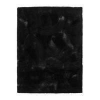 HOCHFLORTEPPICHE Schwarz 80 x 150 cm - Schwarz, Kunststoff (80/150cm) - TT Home