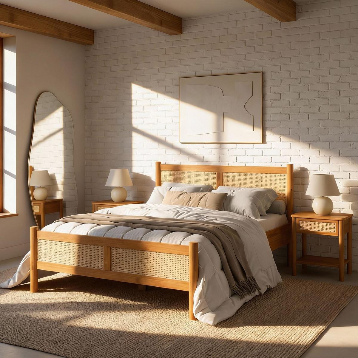 MASSIVHOLZBETT CEFIRA 140x190 cm Eiche - Eichefarben, Holz (140/190cm) - IDIMEX