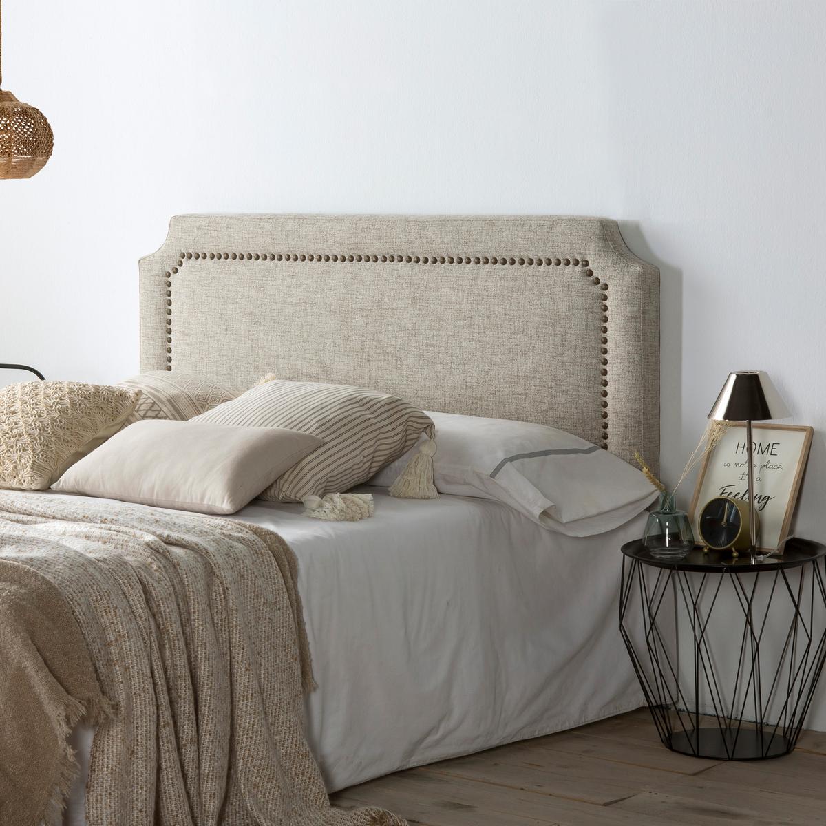 KOPFTEIL 140x60 cm Leonor Grau - Grau, Textil (8/60/140cm) - VS Venta-stock