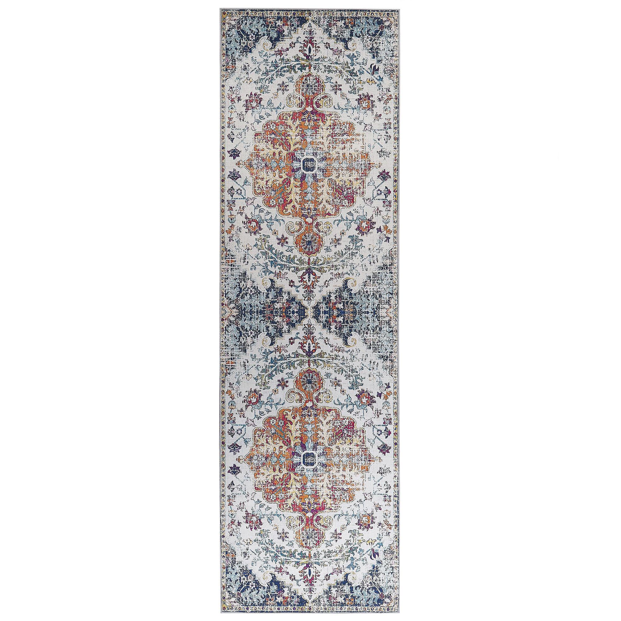 TEPPICHLÄUFER Enayem 200/60 cm - Multicolor, Kunststoff (60/200cm) - Beliani