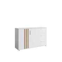 KOMMODE Weiß 120/73/35 - Weiß, Holzwerkstoff (120/73/35cm) - RAUMHIRSCH FURNITURE