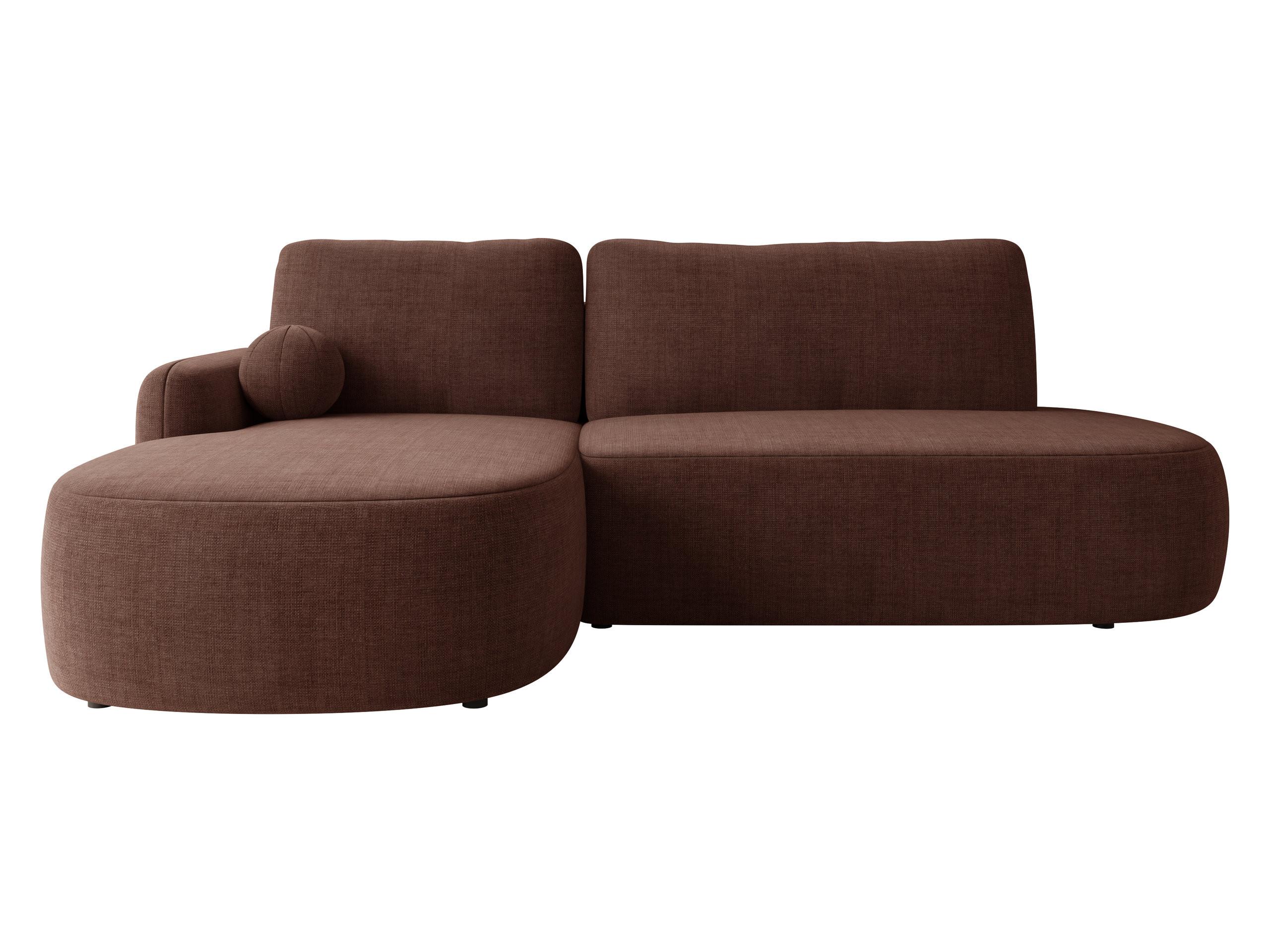 ECKSOFA Loridu O Premium, Seite: Links - Nussbaumfarben/Schwarz, Holz/Kunststoff (274/174cm) - MIRJAN24