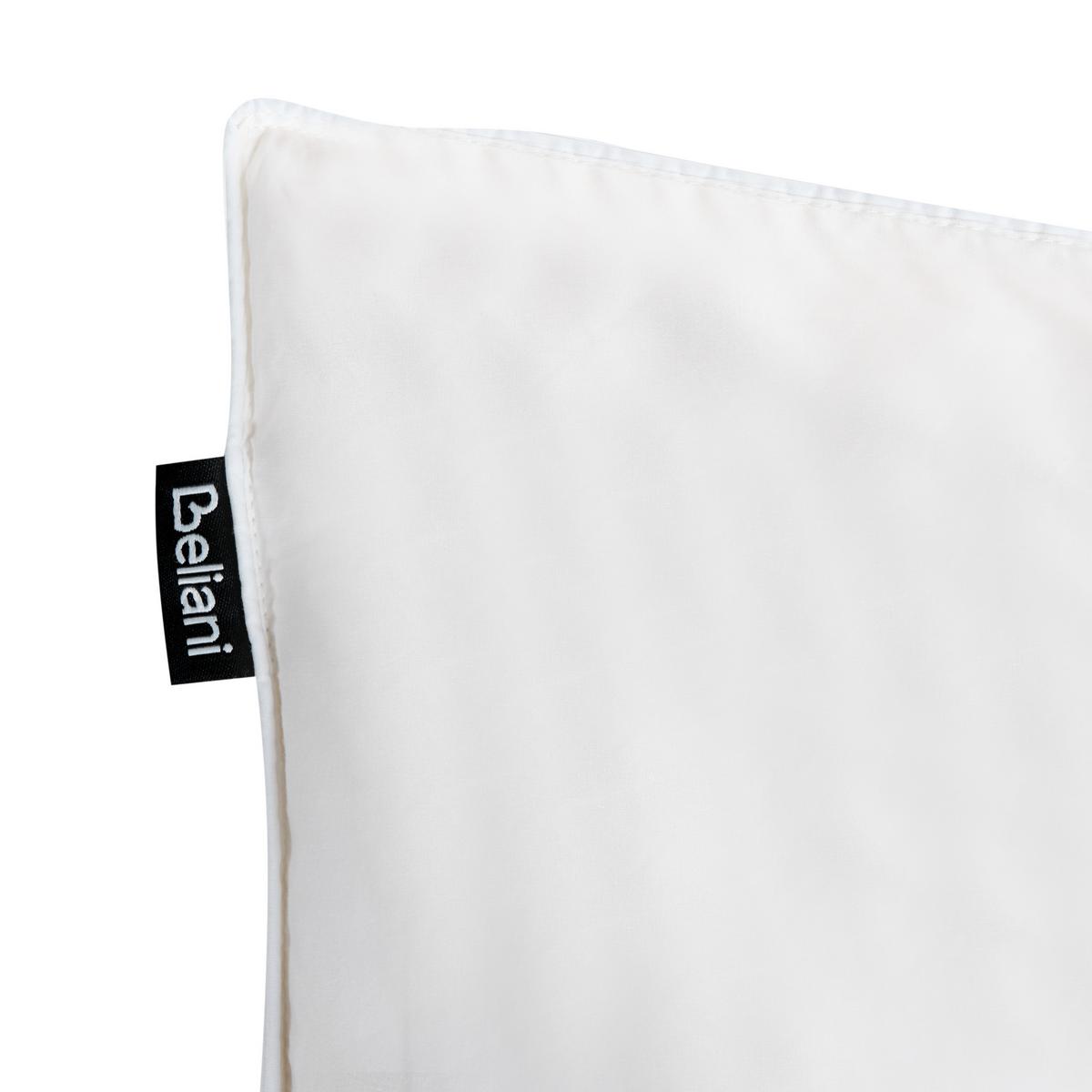 KOPFKISSEN Weiß 60/50 cm Vihren - Weiß, Naturmaterialien (60/50cm) - Beliani