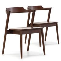 STUHL 2er-Set Venus Nussbaum Farbe - Walnussfarben, Holz (58/76/58cm) - VS Venta-stock