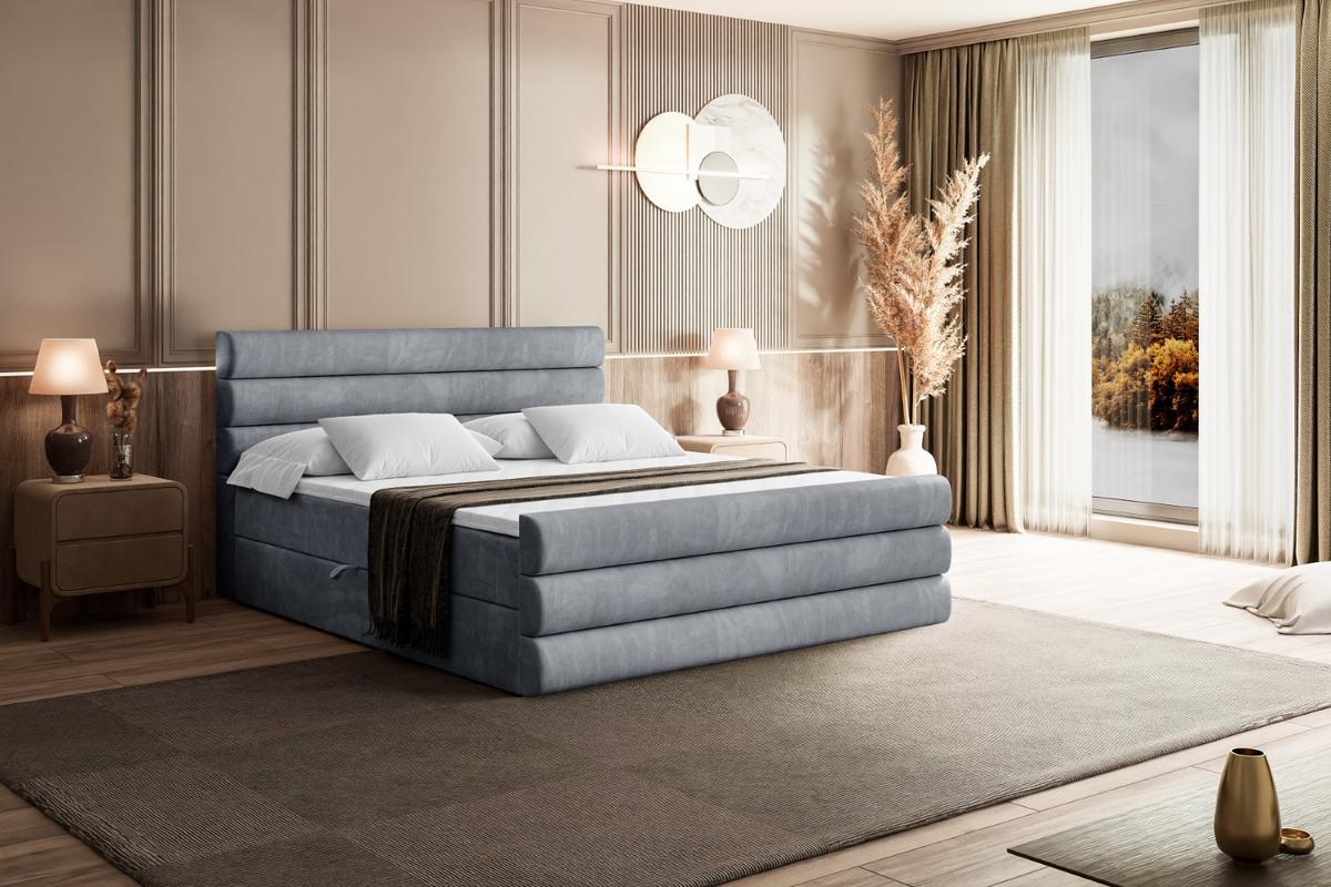 BOXBETT CELESTIA-Z - 200x200 cm - H4 - Grau - Grau, Holzwerkstoff (200/200cm) - ALTDECOR