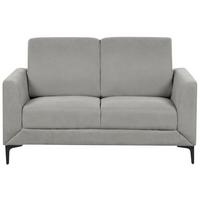2-SITZER-SOFA grau Fenes - Schwarz/Grau, Textil (142/90/75cm) - Beliani