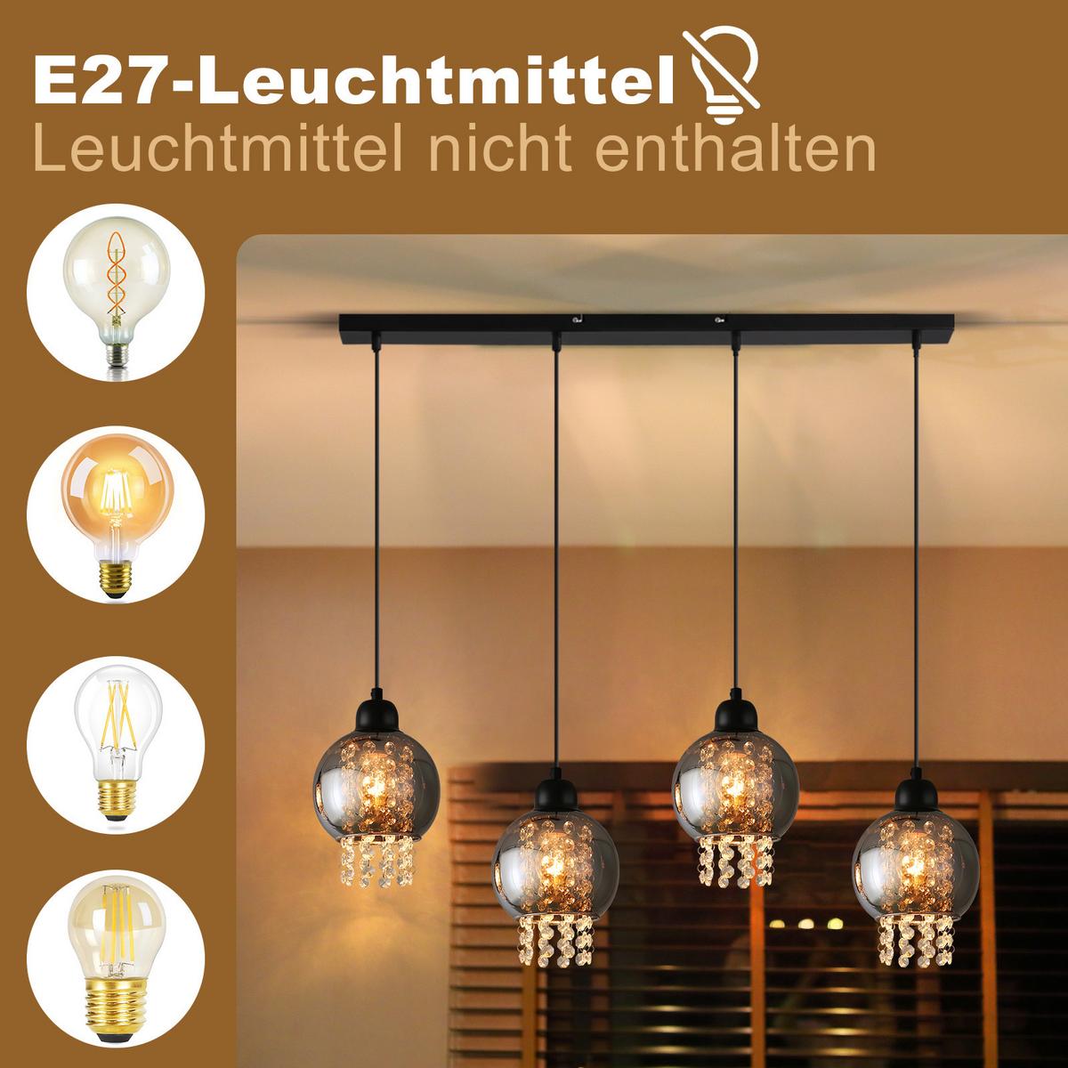 PENDELLEUCHTE Marson 86/5/175 cm - Schwarz, Metall (5/86/175cm) - Nettlife