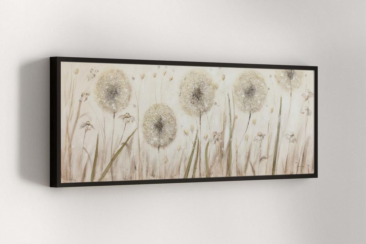 ACRYLBILD HANDGEMALT 150/50 cm - Beige, Holz/Textil (150/50cm) - KUNSTLOFT