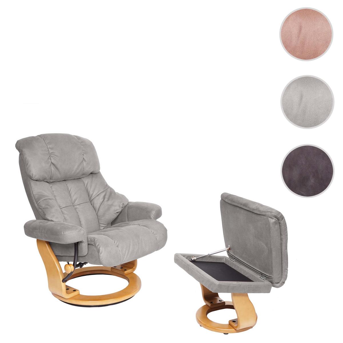 RELAXSESSEL XXL Hellgrau - Hellgrau, Textil (97/112/88cm) - MCA