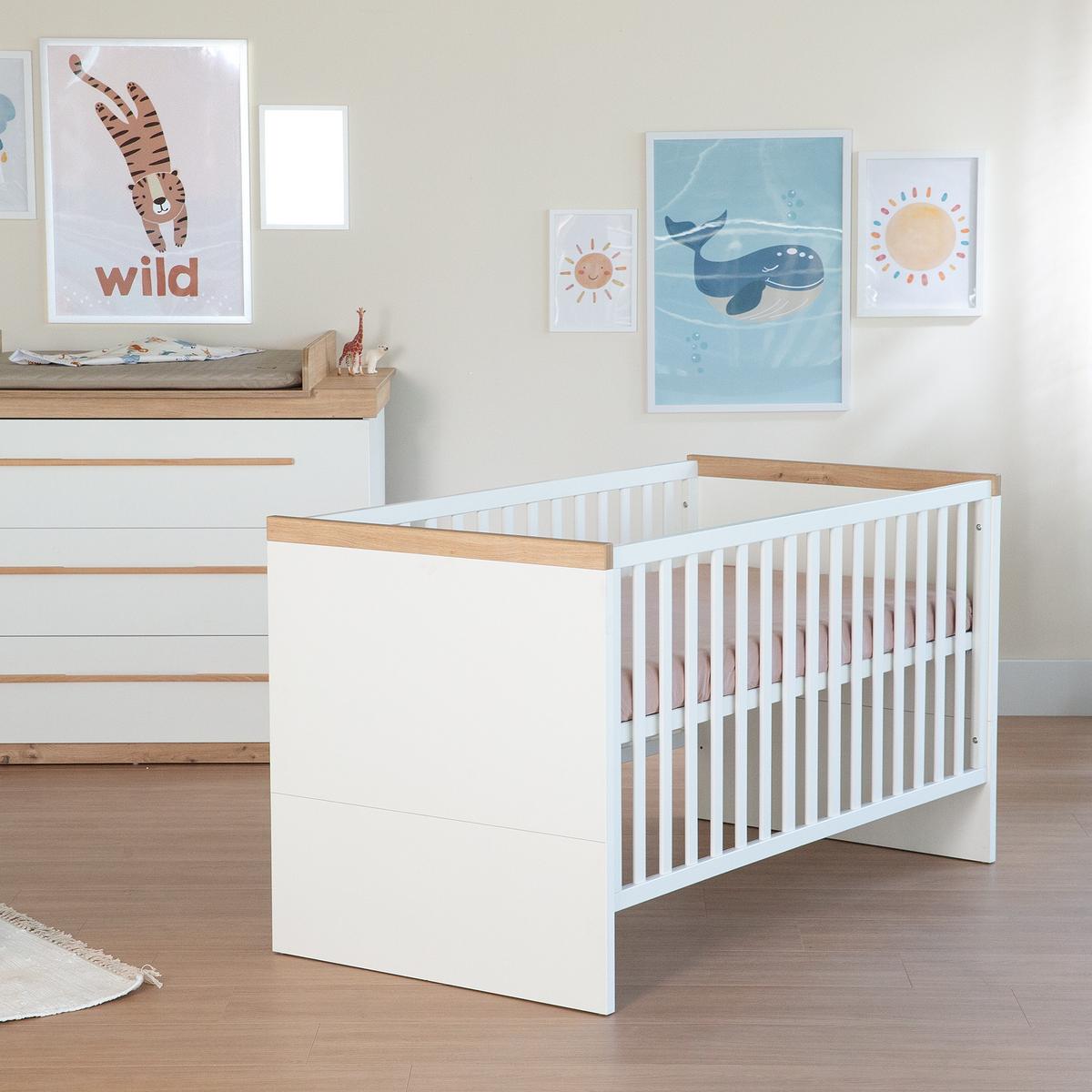 BABYZIMMER Lumo 3-teilig - Weiß, Holz (1/1/1cm) - Roba
