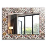 SPIEGEL 80 x 60 cm Rechteckig mit Aufdruck - Braun, Glas (80/60/0.4cm) - TULUP