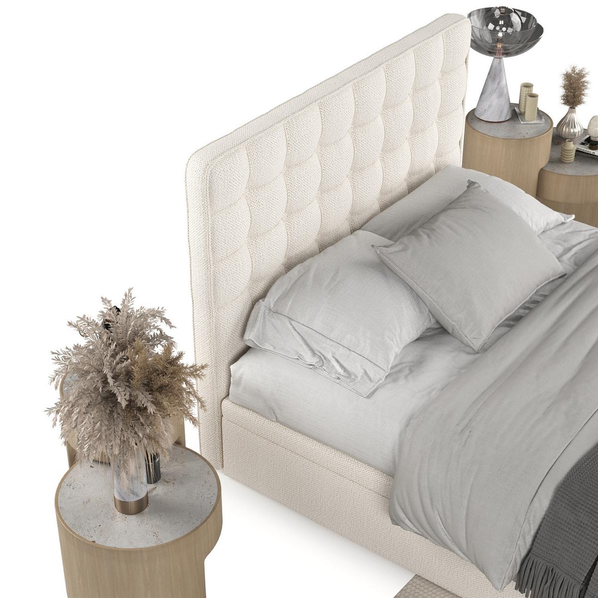 POLSTERBETT Celestia mit Stauraum 160/200 cm Creme im Alta Stoff - Creme/Schwarz, Holz/Holzwerkstoff (160/200cm) - AltaBeds